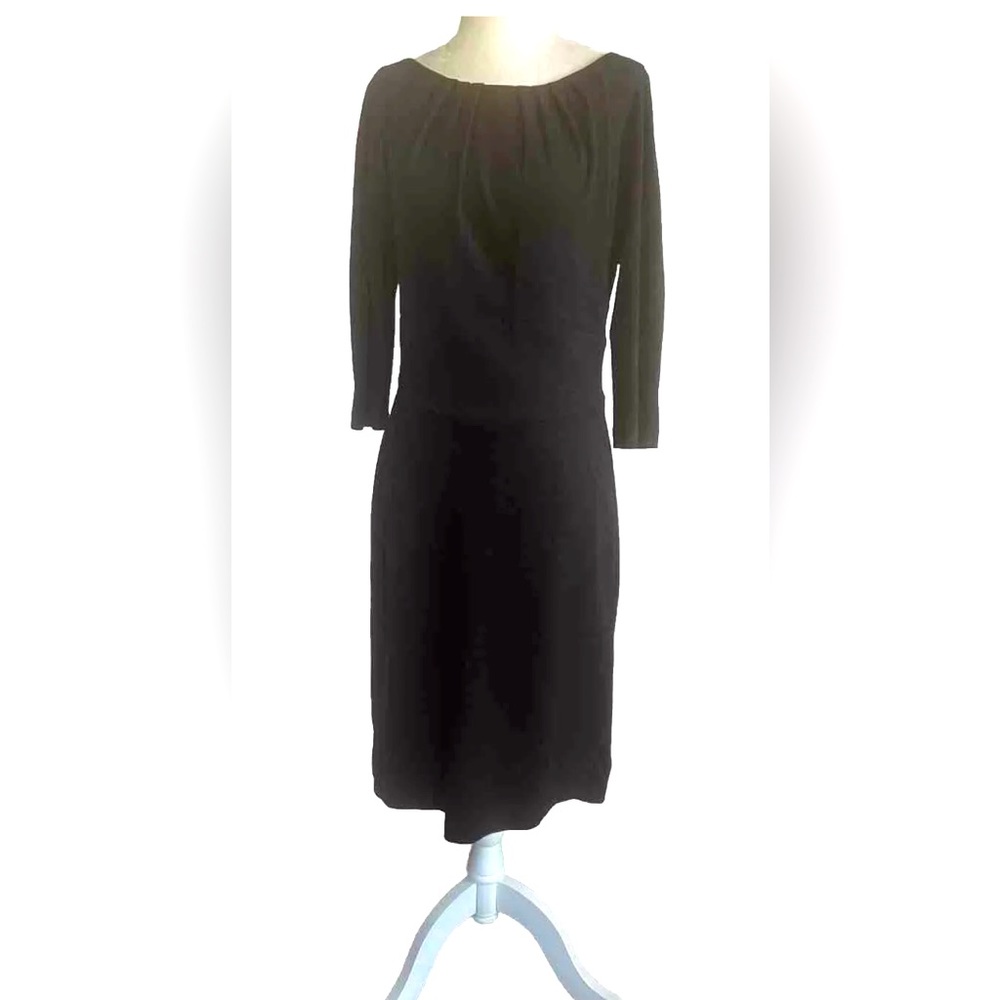 Trina Turk Womens Gray Sheath Midi Stretch Dress Full Back Zip Size 8